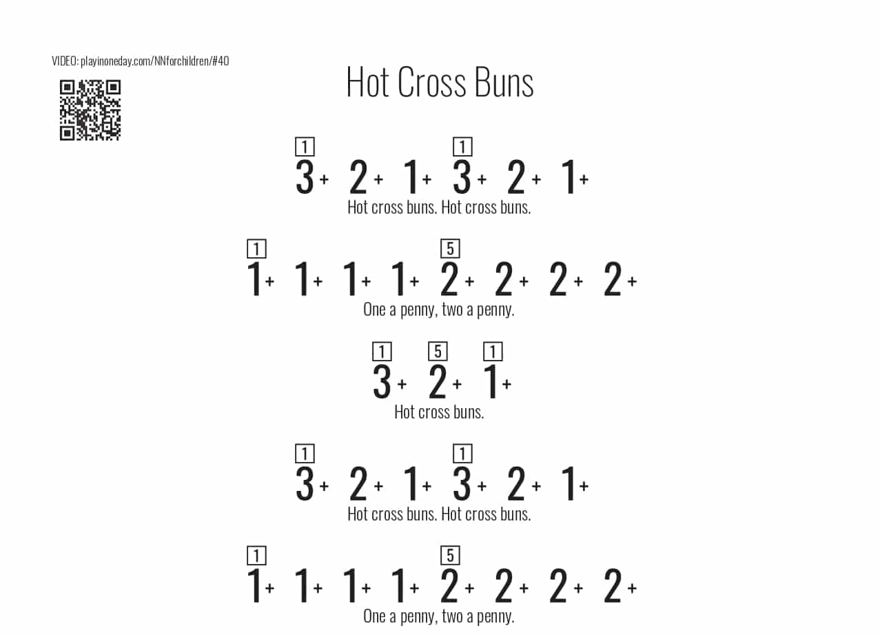Hot Cross Buns kalimba song